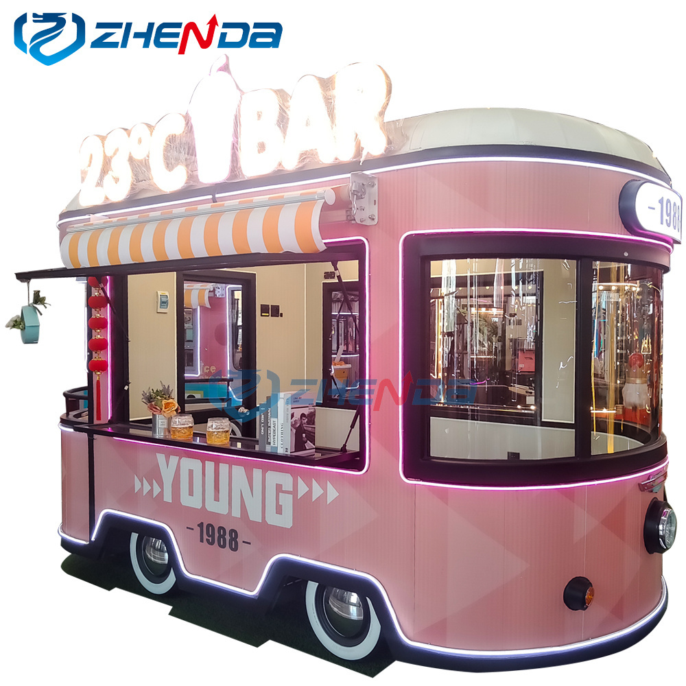 New Concession Stand Electric Food Truck Mobile Restaurant Food Catering Truck Pizza Ice Cream Coffee Shop Cart for Sale