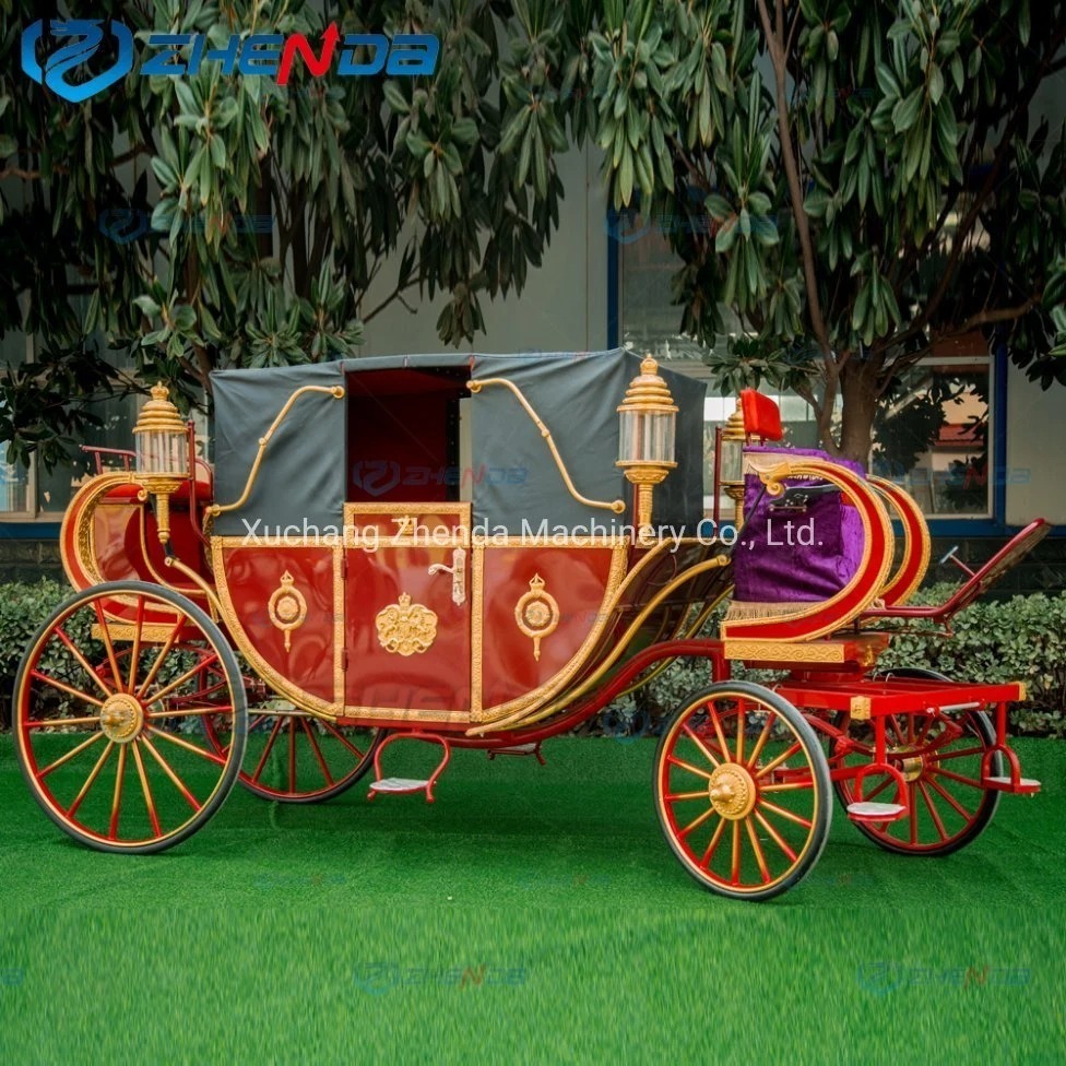 2024 Hot Sale Retro style/scenic area reception/covered sightseeing carriage electric royal carriage handmade customization