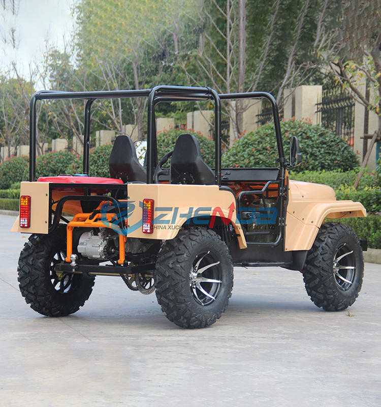 New hot selling China made all terrain off-road vehicle 2 seater mini jeep for traveling through deserts and mountains