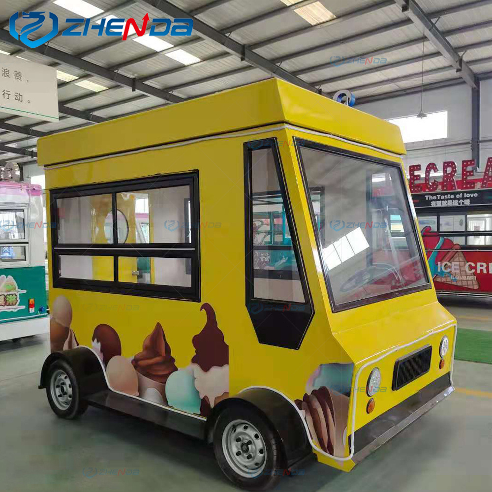 Street Mobile Kitchen Food Cart Pizza Trailer Taco Restaurant Fast Food Truck Vending Trailer For Sale