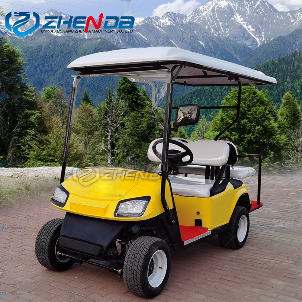 Chinese Quality 2 Seat 4 Wheel Mini Small Airport Electric Utility Vehicles Classic Cars Club Golf Carts Bus Scooter Dune Buggy