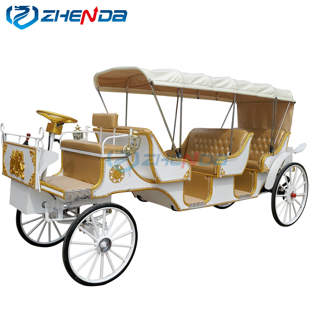 Wedding Luxurious sightseeing horse carriage used marathon horse carriages for sale