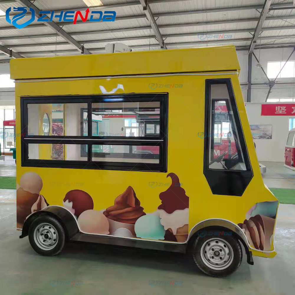 Street Mobile Kitchen Food Cart Pizza Trailer Taco Restaurant Fast Food Truck Vending Trailer For Sale