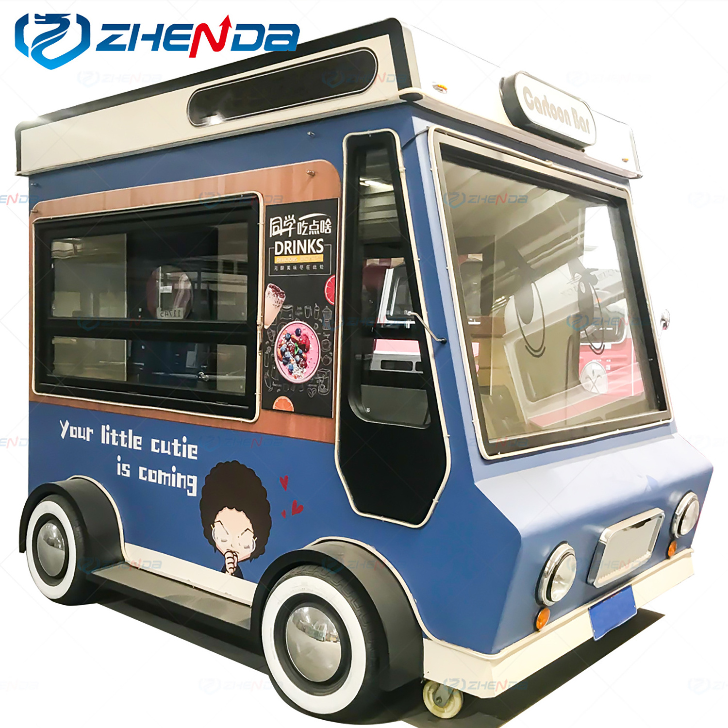 Factory Wholesale Food Trailer Fully Equipped US Standard/Popcorn Portable Car Fruit/Food Truck with Porch