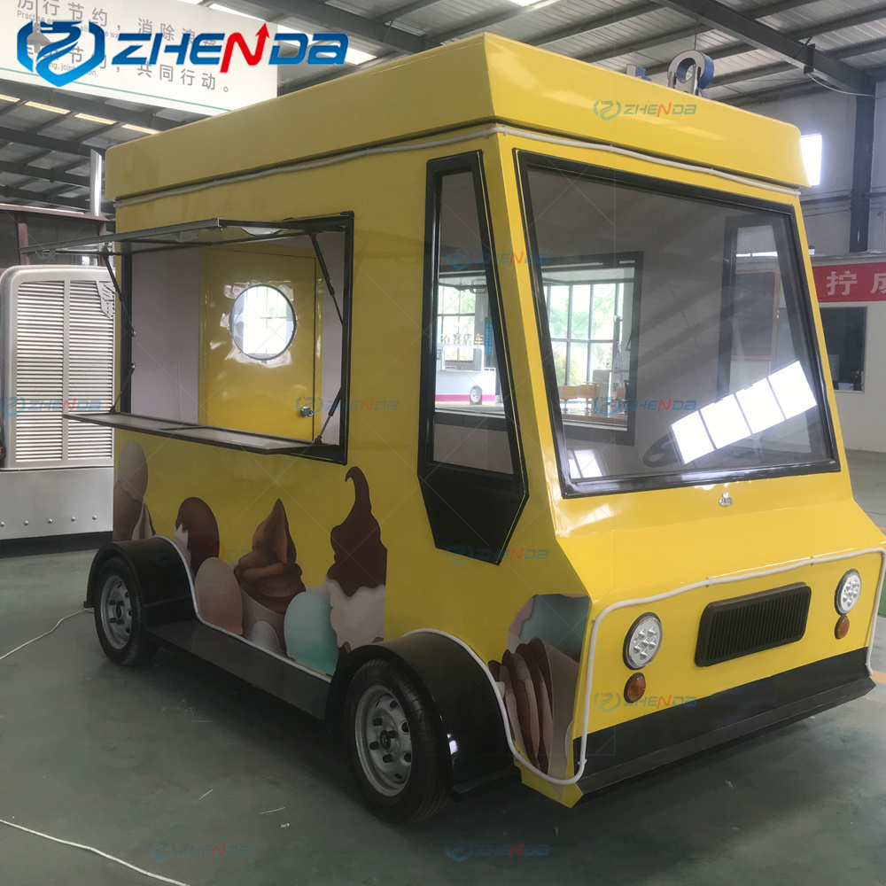 Street Mobile Kitchen Food Cart Pizza Trailer Taco Restaurant Fast Food Truck Vending Trailer For Sale