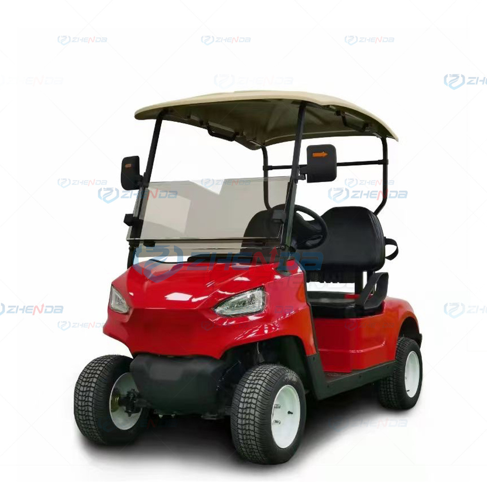 Powerful Off Road Golf Cart High-End Venue folding golf buggy 2 person club car windshield golf carts shuttle car