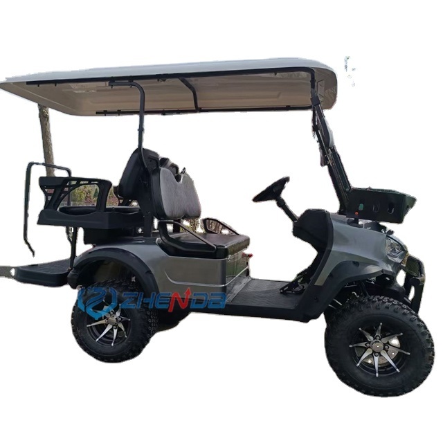 Hot Selling 4 Wheel Drive Gasoline Electric Golf Buggy 4 Seater Club Car Golf Cart electric carts With Cargo Bed