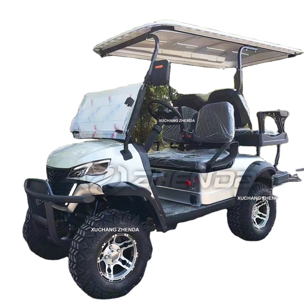 New popular style off-road golf cart electric big motor long battery life sightseeing golf cart for sale