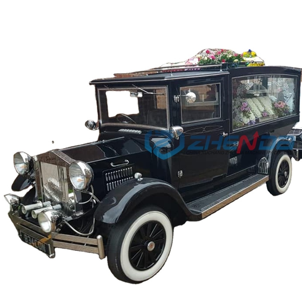 European Style Funeral Hearse Wholesale Electric Horse Hearse for Sale/Traditional Black Chariot Horse Drawn Hearse Funeral car