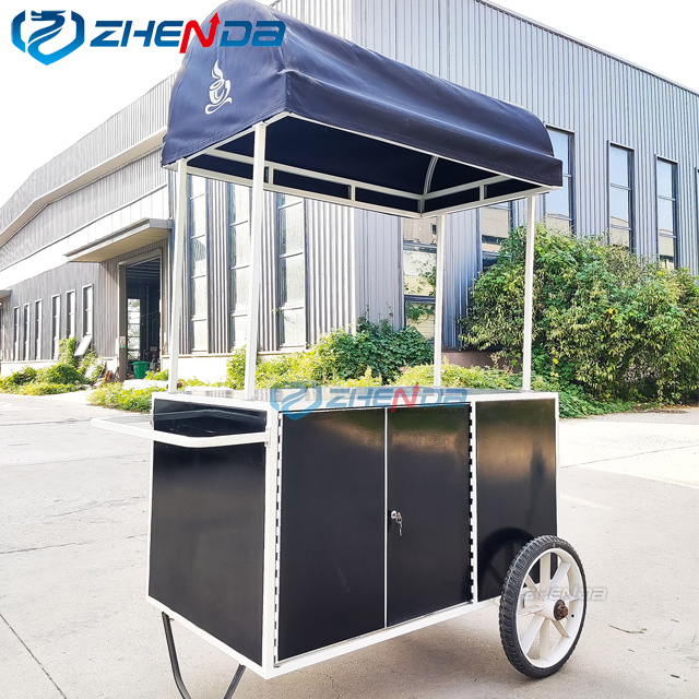 High Quality food cart stall mobile hot dog cart mini Ice Cream Bike Trailer fast food truck for sale