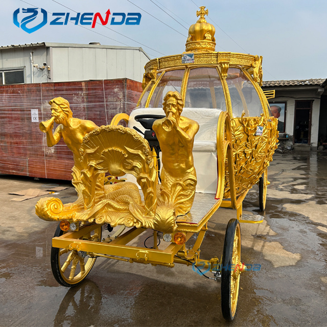 Electric British Style Wedding Horse Drawn Carriage pumpkin Carriage  electric Luxury cinderella coach for Wedding Venue