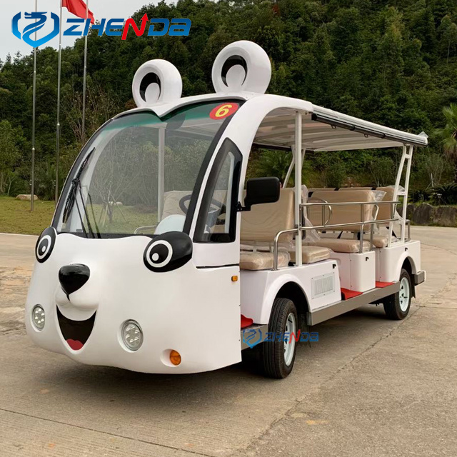 High quality Mini Sightseeing Cart sightseeing Vehicle Tourist Shuttle Electric Sightseeing Car cartoon bus