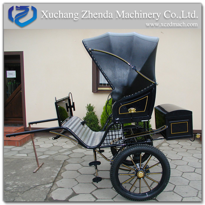 Luxury High Quality 2 Wheels Mini Horse Cart/The Pony Carriages For Horses With Two Wheels ZD-P02