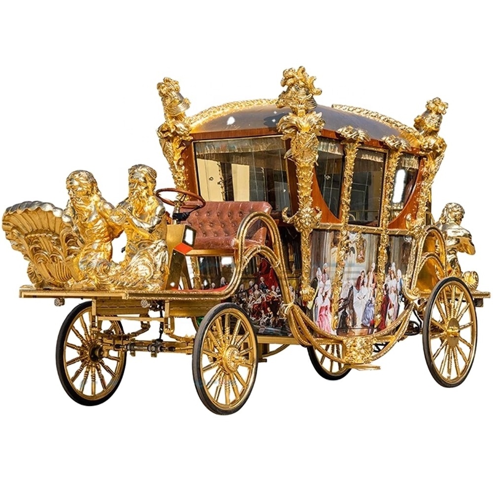 Royal horse carriage manufacturer/sightseeing electric horseless carriage/wedding vehicle wagon