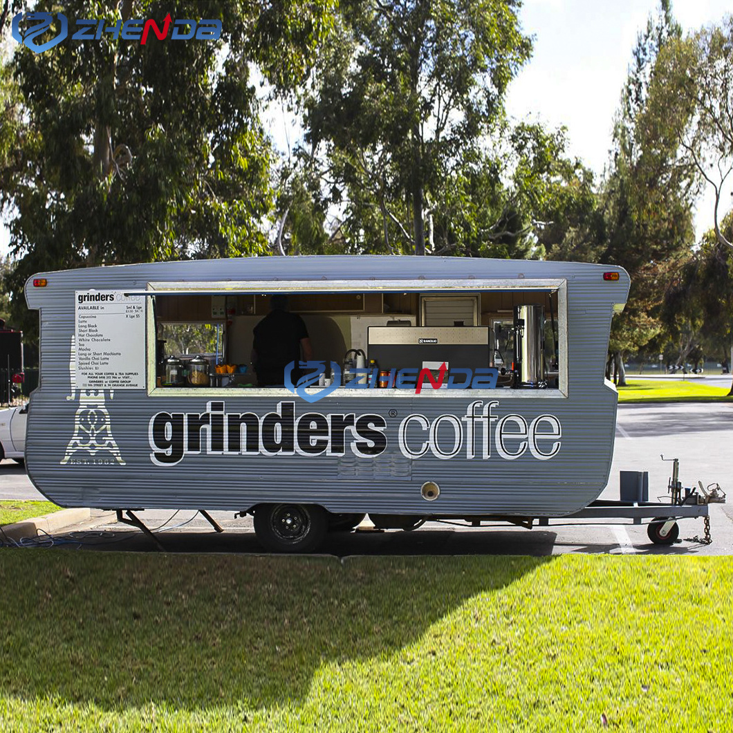 Food Vending Cart Outdoor Hot Dog Food Cart Coffee Food Truck For Sale