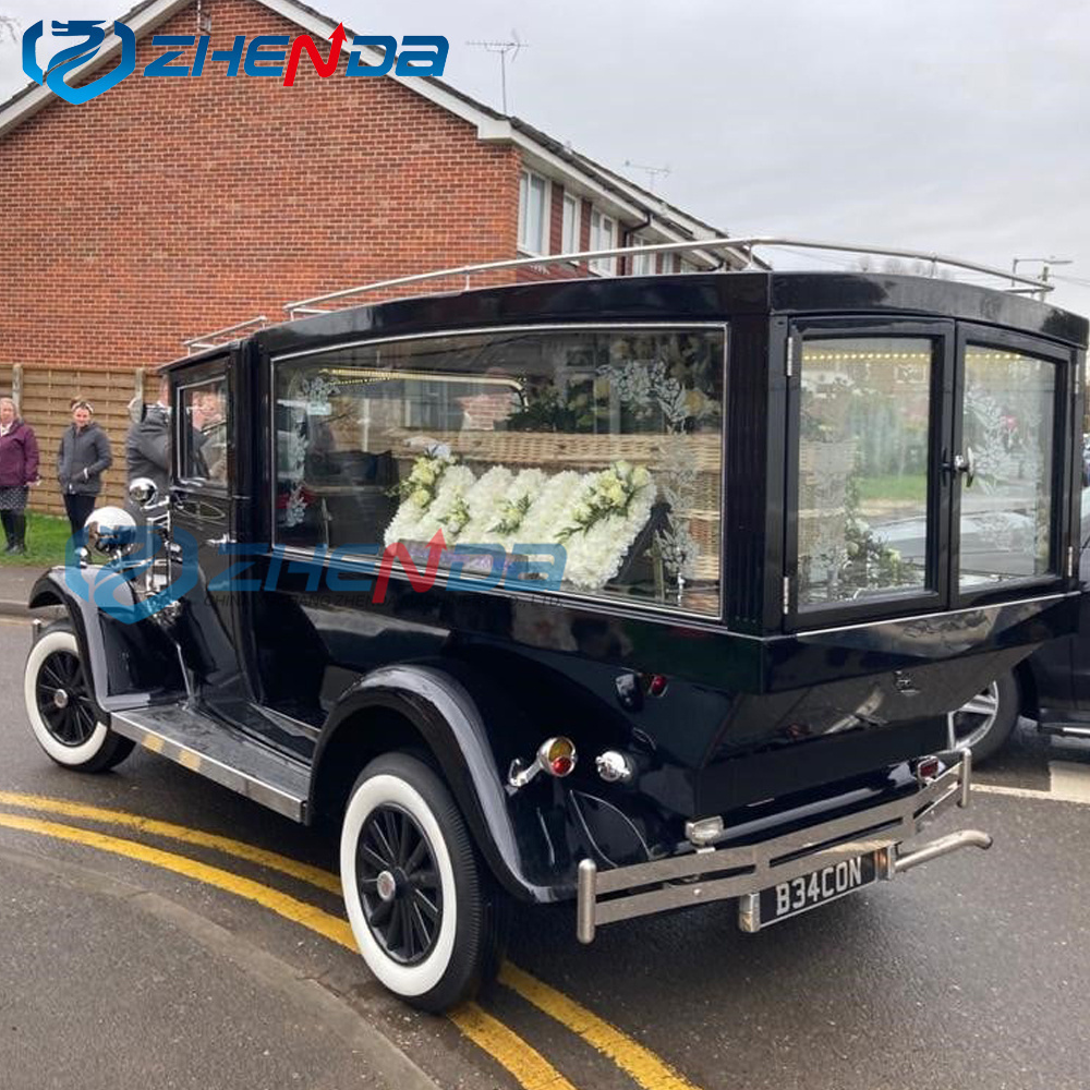 European Style Funeral Hearse Wholesale Electric Horse Hearse for Sale/Traditional Black Chariot Horse Drawn Hearse Funeral car