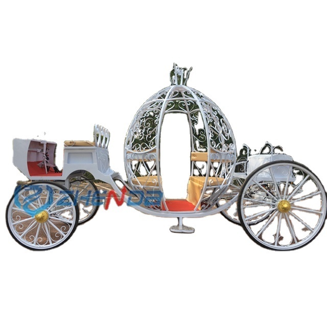 Photography Props cinderella pumpkin carriage small wedding horse carriage 4 wheels electric horse carriage