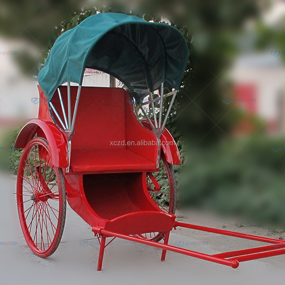 Cheap Transport Vehicle 2 Seats Pedicab Rickshaw For Exhibition Movie or Film Shows Old Shanghai Style