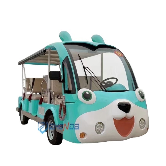 High quality Mini Sightseeing Cart sightseeing Vehicle Tourist Shuttle Electric Sightseeing Car cartoon bus