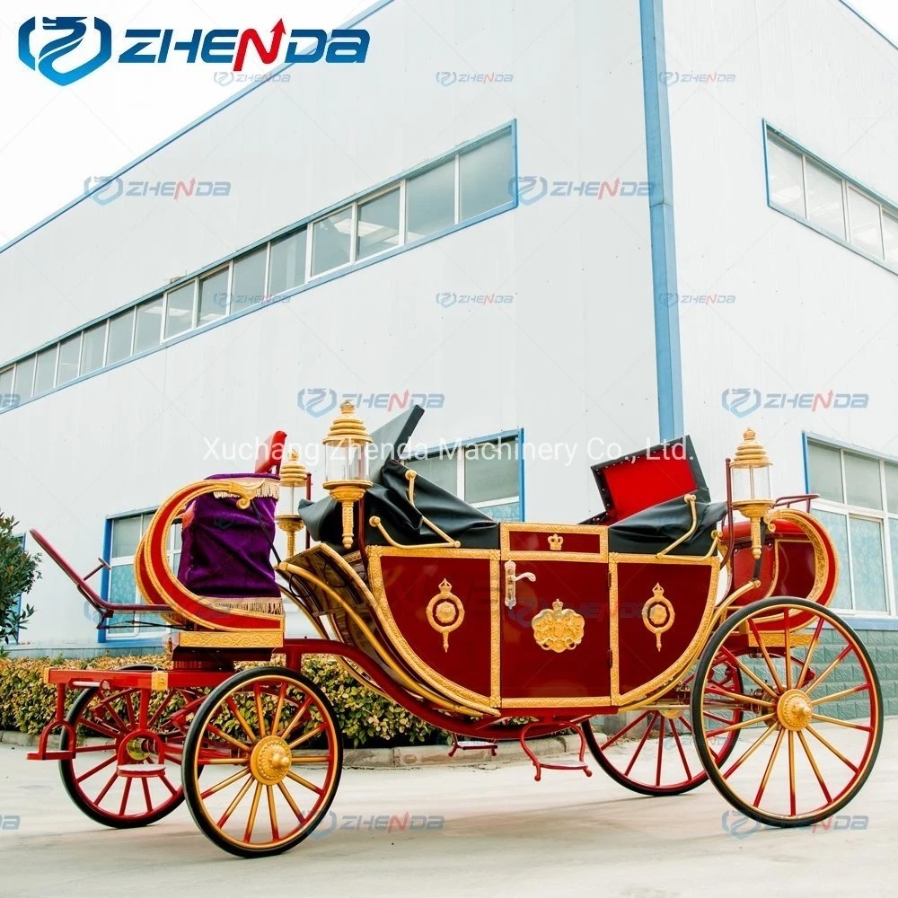 2024 Hot Sale Retro style/scenic area reception/covered sightseeing carriage electric royal carriage handmade customization