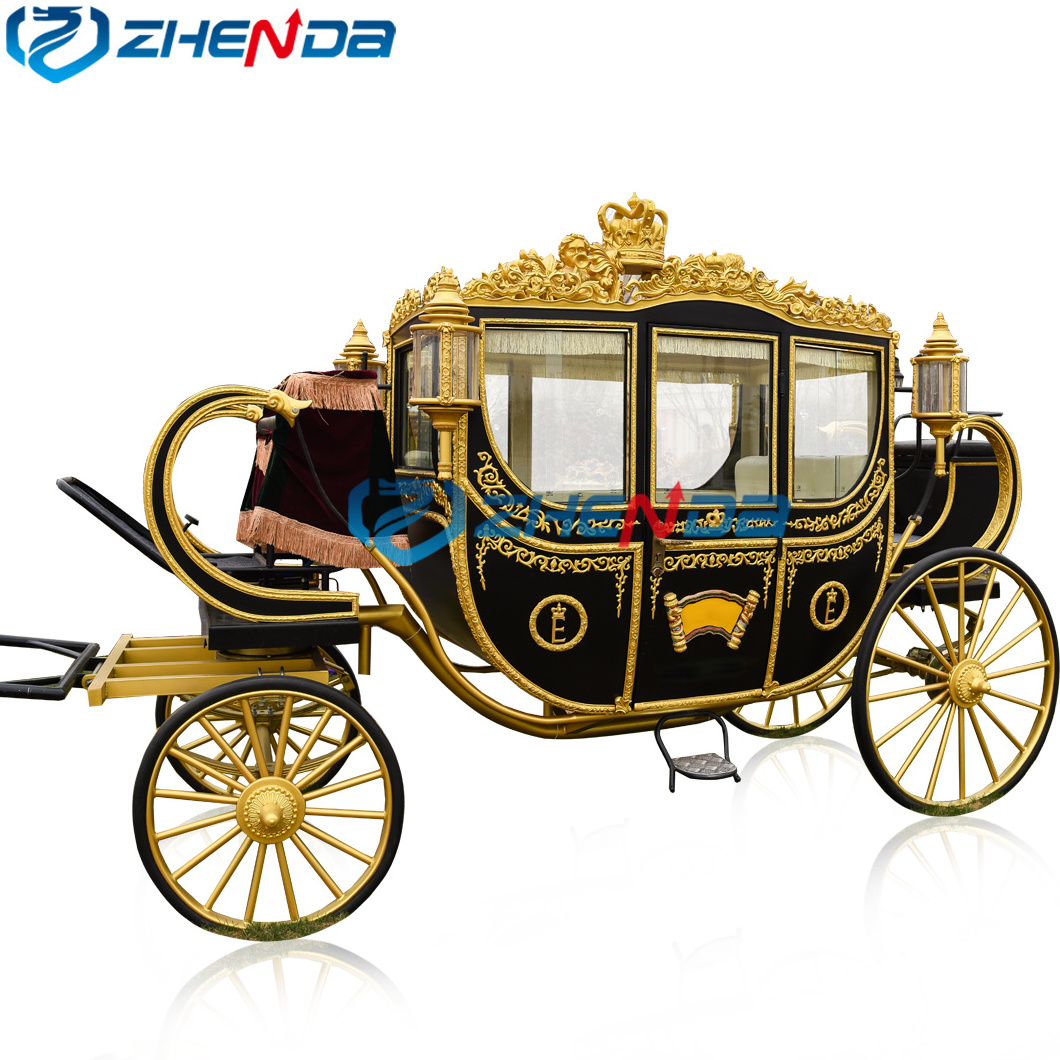 Royal horse carriage manufacturer/sightseeing electric horseless carriage/wedding vehicle wagon