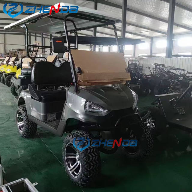 Hot Selling 4 Wheel Drive Gasoline Electric Golf Buggy 4 Seater Club Car Golf Cart electric carts With Cargo Bed