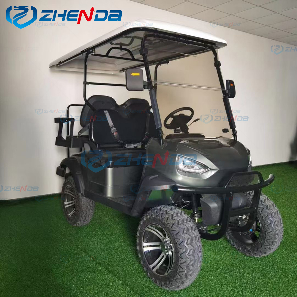 Zhenda outlet 4 seater utility vehicle electric car,standard 4 seater golf cart factory direct sale