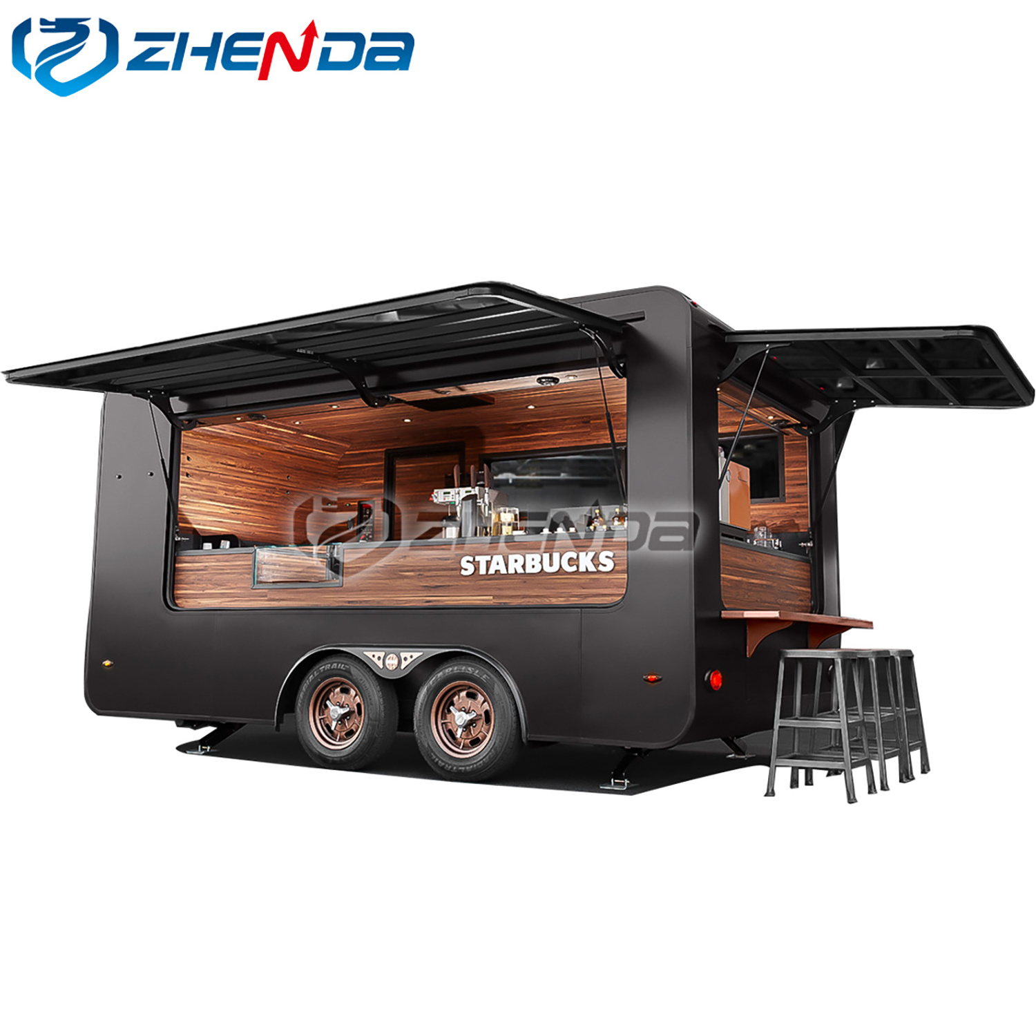 Multifunction outdoor fryer snack fast food cart / vending cart/hot dog mobile food trailer used food trucks for sale in Germany