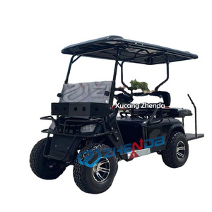 4 seater golf cart with gas or electric power / 48V 4 Wheel 4 Seater Golf Cart / fashion style golf cart with big power motor