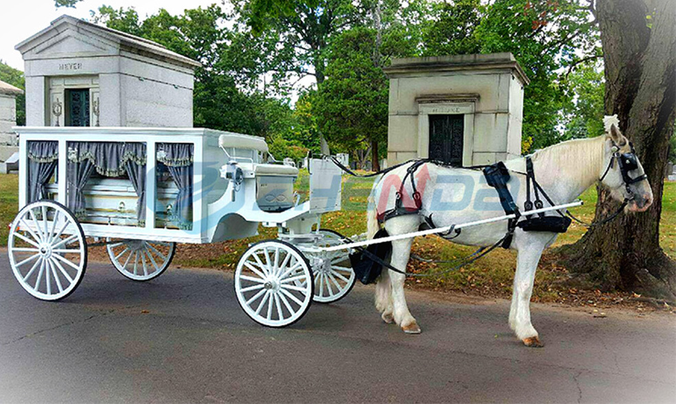 Hot sale customizable latest horse drawn hearse / high quality electric hearse for sale