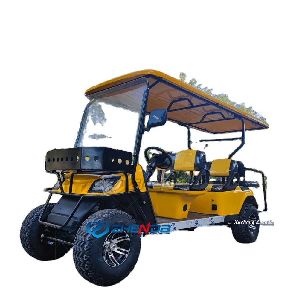 Best price  golf cart with big power motor and lithium battery long distance high speed street legal 4 seats 6 seats club car