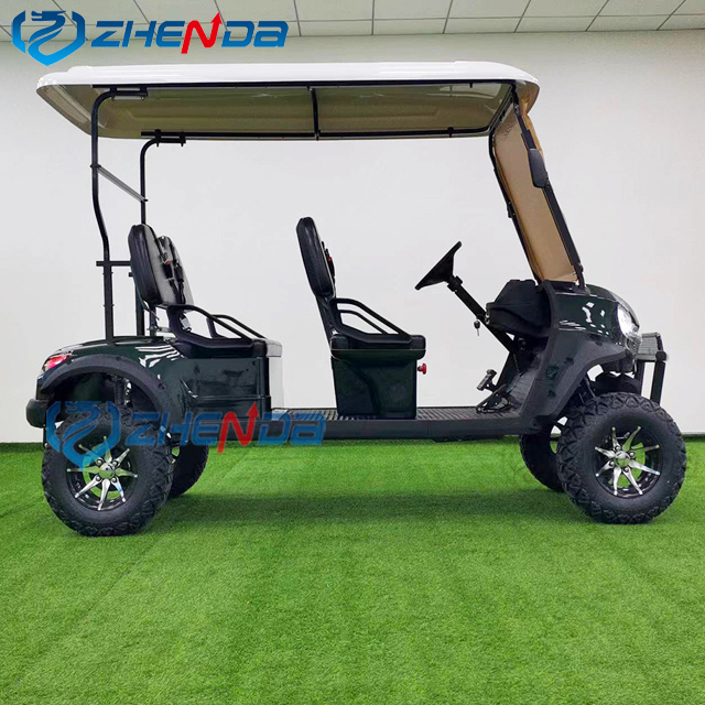 New Arrival 4 Wheels Golf Cart Electric Scooter Custom Folding Electric Car Wholesale Club Car Golf Cart With Off Road Tires