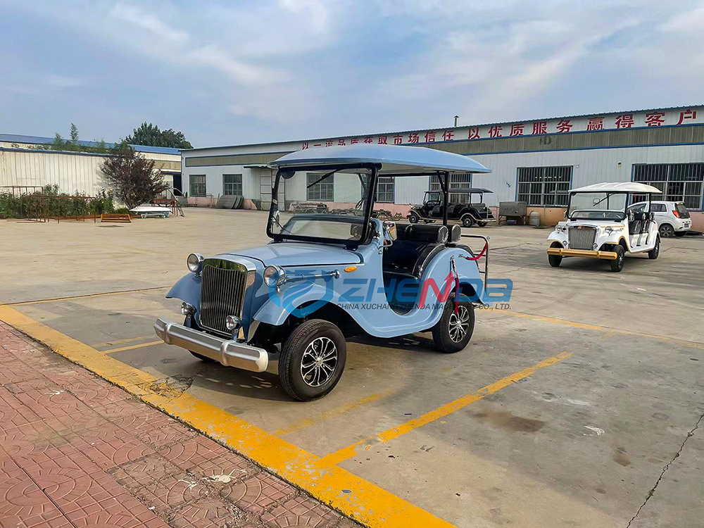 Electric Passenger Classical Car Vintage Golf Cart Tourist Vehicles for sale