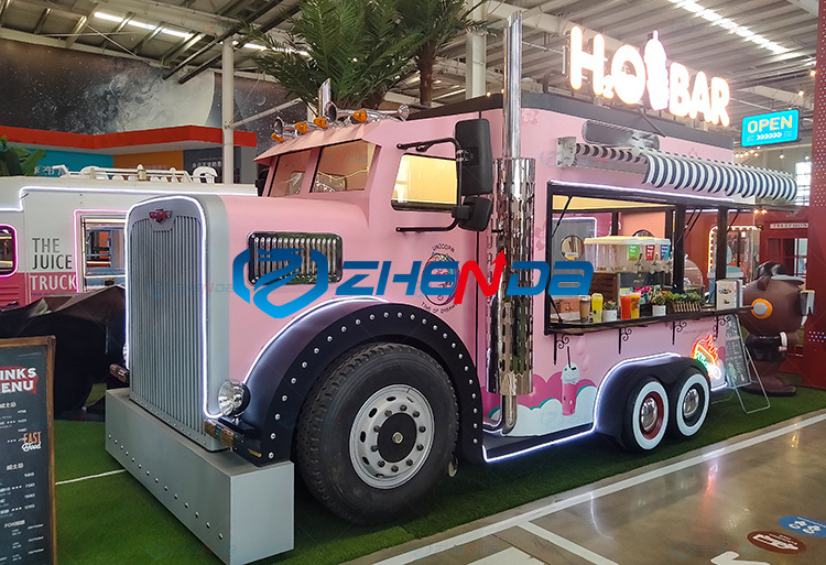 China Outdoor Food Car Fast Food Truck for sale Electrical Stainless Steel Mobile Food Cart