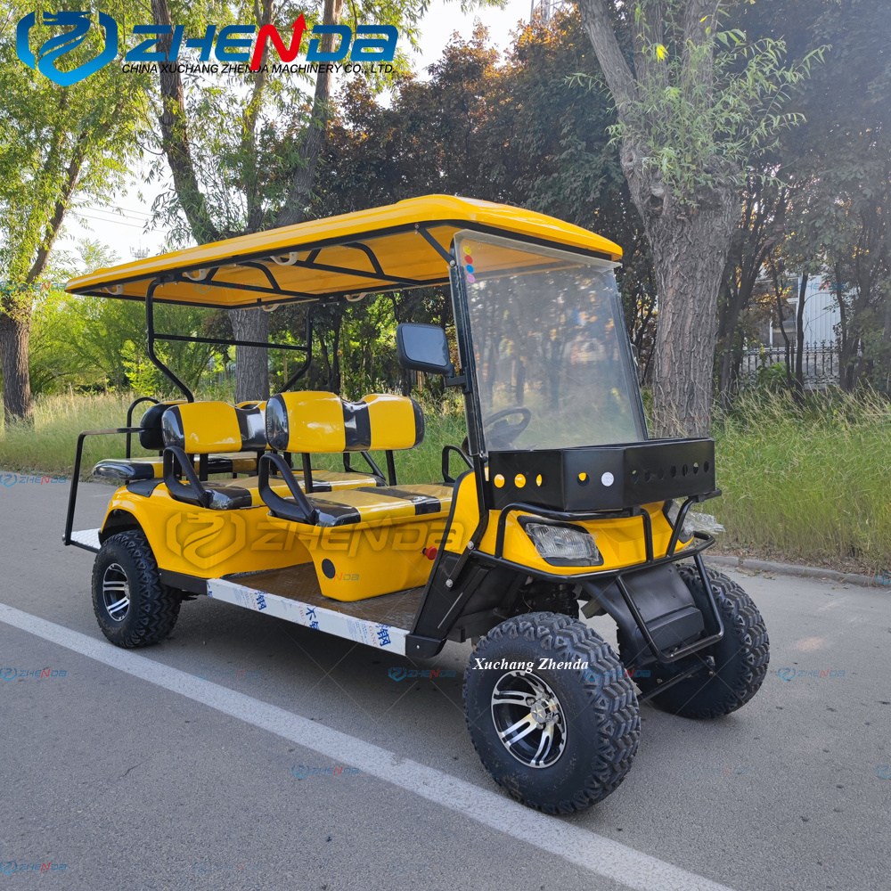 Best price  golf cart with big power motor and lithium battery long distance high speed street legal 4 seats 6 seats club car