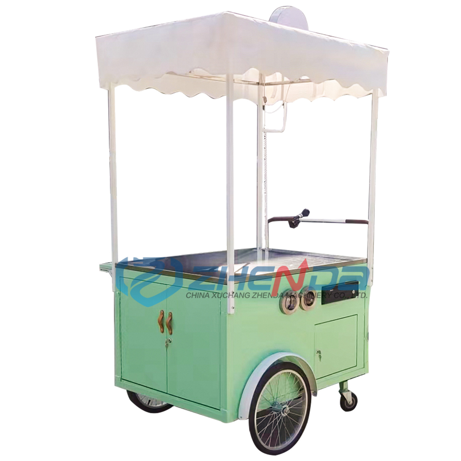 Ice Cream Mobile Snack Cart Cargo Bike Freezer Cart Coffee Rickshaw For Sale