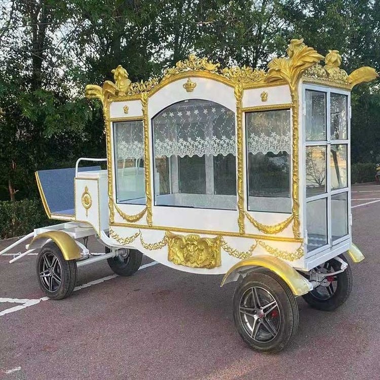 Coffin horse drawn carriage/Nigerian white horse Hearse for sale