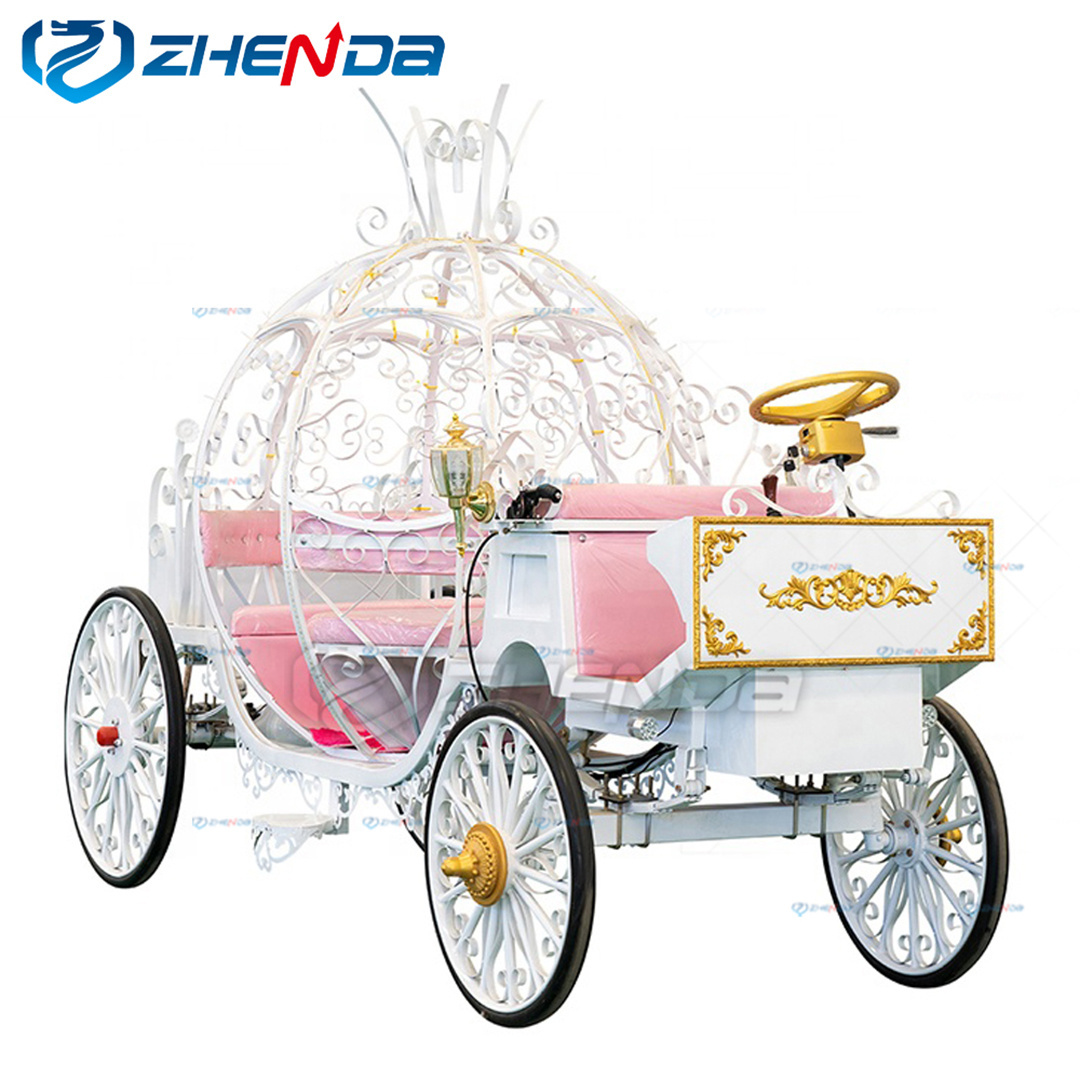 Cinderella Wedding Pumpkin Carriage sightseeing horse carriage Factory Outlet Pumpkin Carriage for Sale