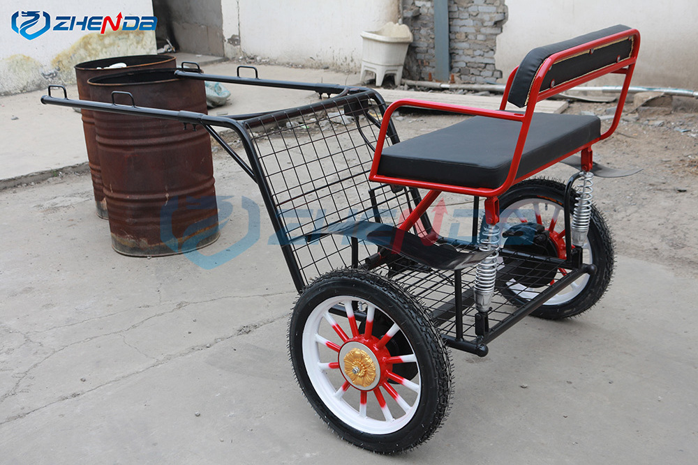 New arrival small horse carriage marathon training horse carriage pony horse carriage for sale