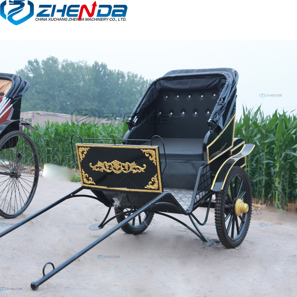 Two wheeled high quality marathon horse cart carriage high quality marathon carriage