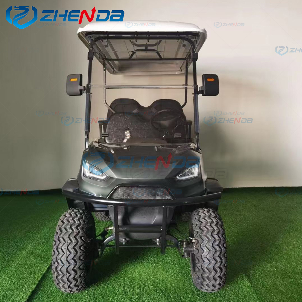 Zhenda outlet 4 seater utility vehicle electric car,standard 4 seater golf cart factory direct sale