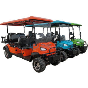 ZHENDA newest battery powered 6 seater golf carts have ready goods new off road electric golf cart buggy with lithium battery