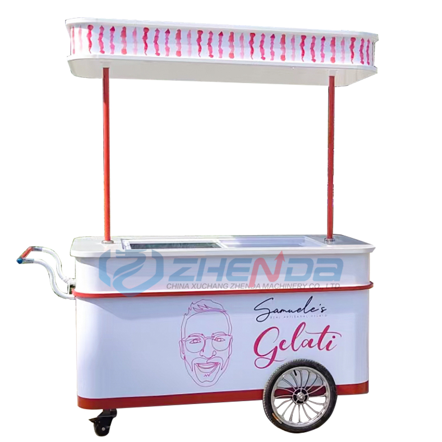 Ice Cream Mobile Snack Cart Cargo Bike Freezer Cart Coffee Rickshaw For Sale