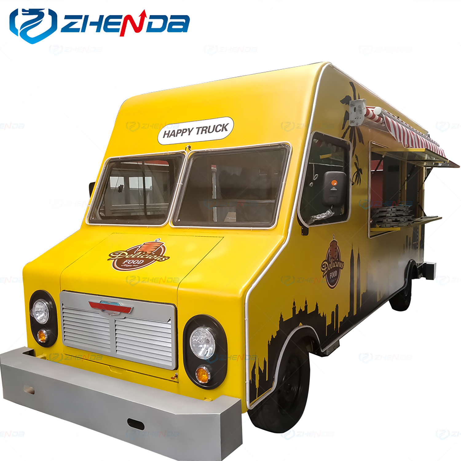 Custom Good-Looking Mobile Food Truck Trailer Summer Street Cold Drink Van  Dining Cart Afternoon Tea Vending For Sale