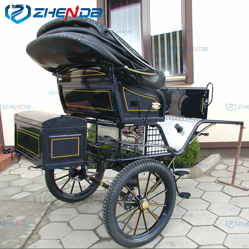 Wholesale horse carriage off-road marathon horse carriage pony carriage with shed