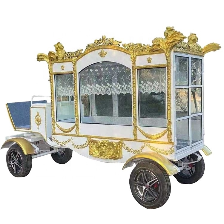 Coffin horse drawn carriage/Nigerian white horse Hearse for sale