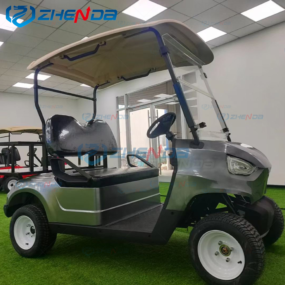 Free Shipping Lifted 4 Passenger Golf Car / Zhenda  Brand New 4 Wheel Electric Club Car Golf Cart