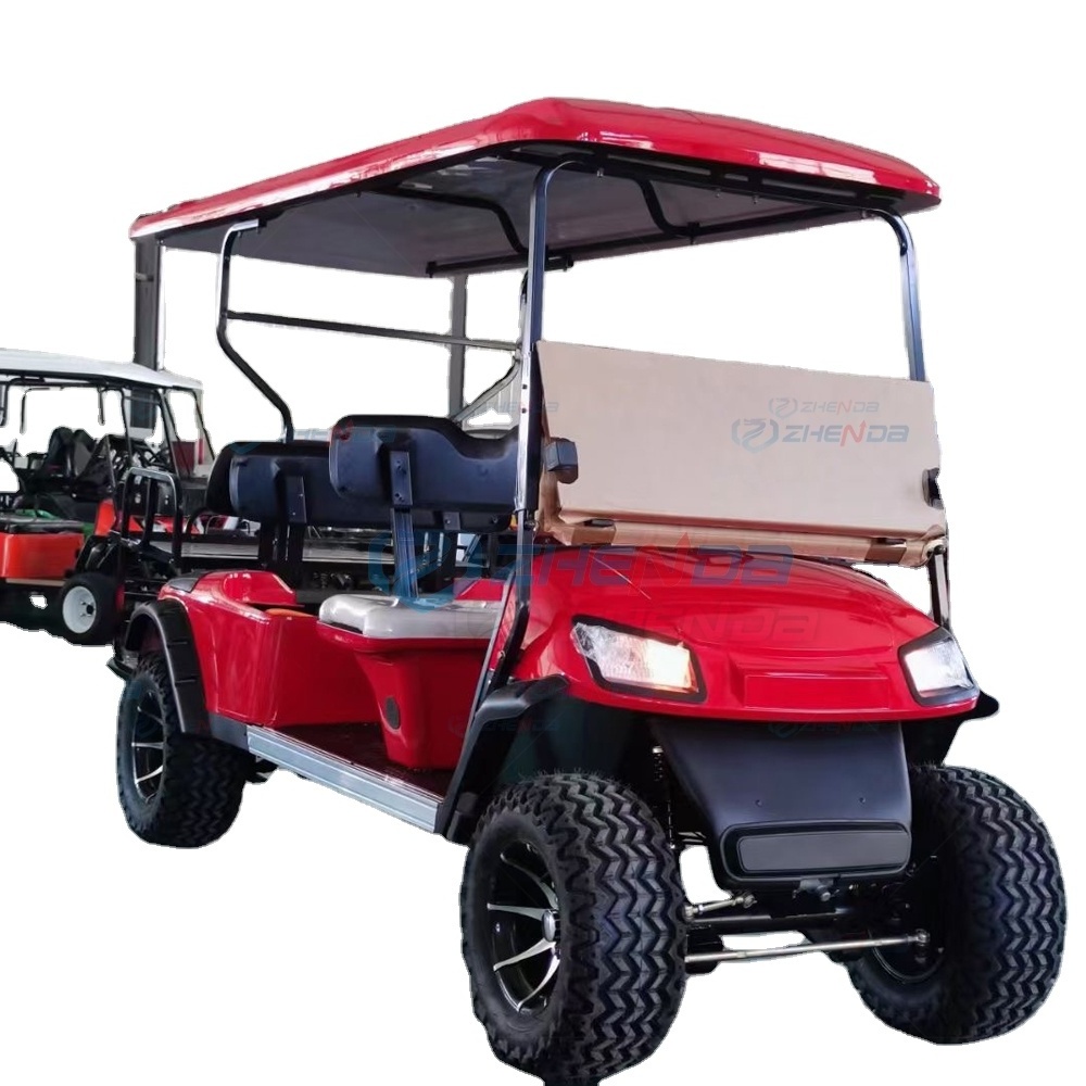 Factory Direct Sales 72v 6 Seater Golf Cart Ac Motor Folding USA Golf Carts / Cheap gold carts club car