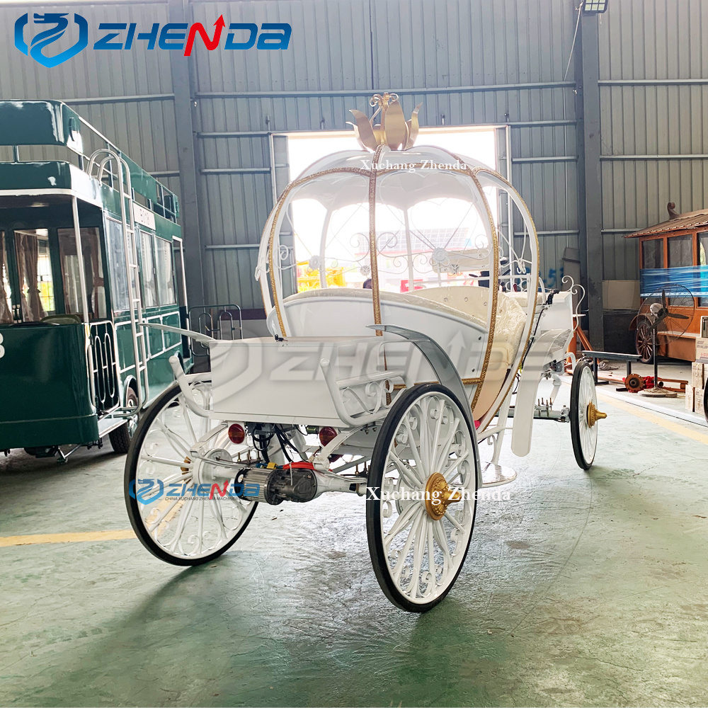 Low Price Hot Selling Pumpkin Princess Carriage Electric Car Pumpkin Carriage Luxury Wedding Car Cinderella Electric Pumpkin Car