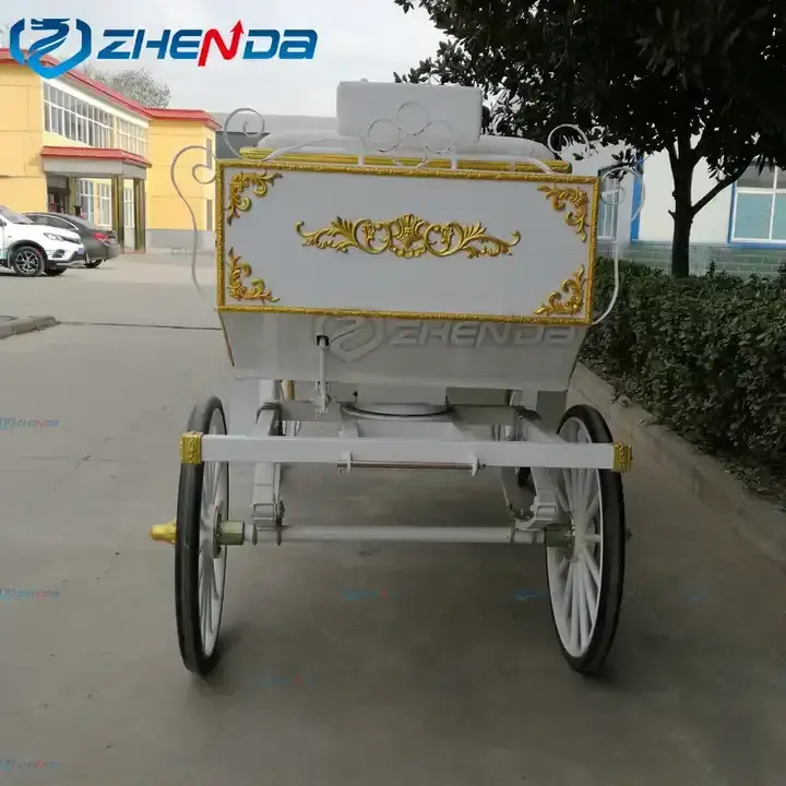 European Sightseeing Horse Carriage Electric Cinderella Children Garden Horse Cart / Mini Princess Carriage For Sale